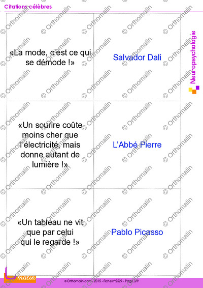 Page 3 de la fiche