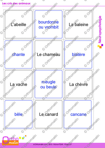 Page 2 de la fiche