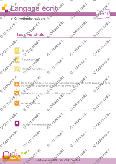 Page 1 de la fiche