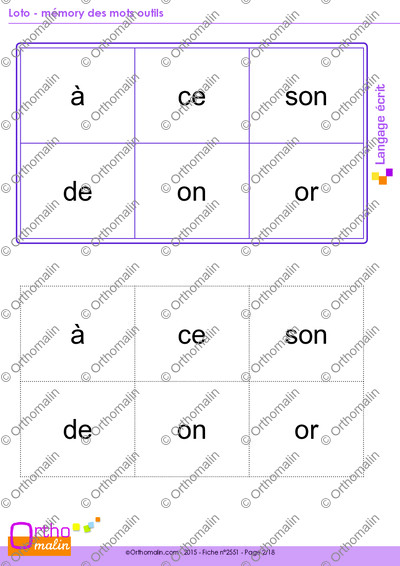 Page 2 de la fiche