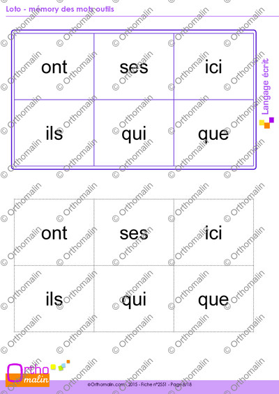 Page 8 de la fiche
