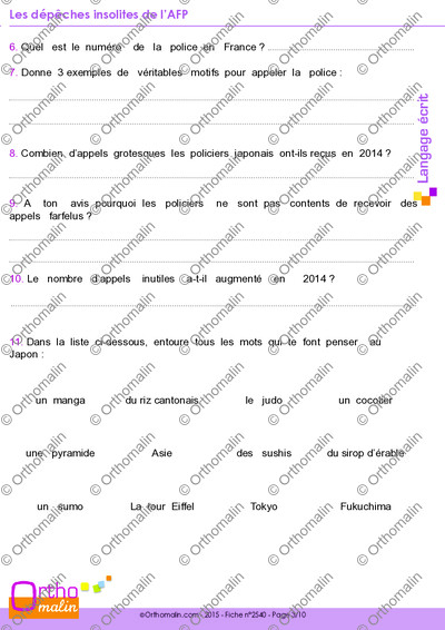 Page 3 de la fiche