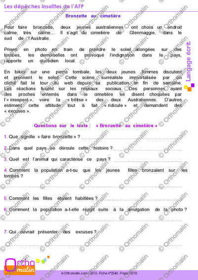 Page 10 de la fiche