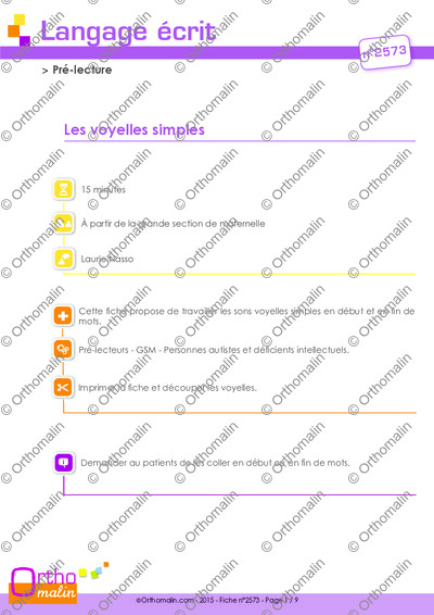 Page 1 de la fiche