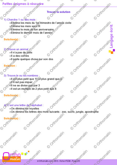 Page 2 de la fiche