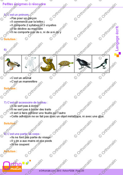 Page 3 de la fiche