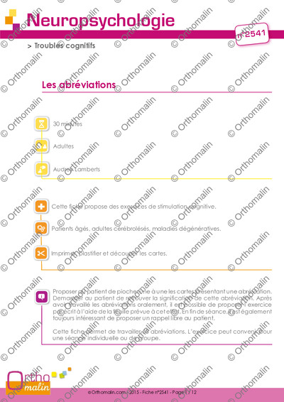 Page 1 de la fiche