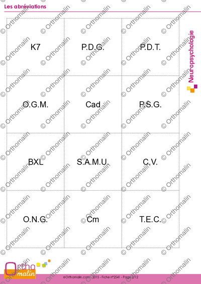 Page 2 de la fiche