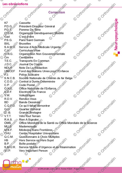 Page 11 de la fiche