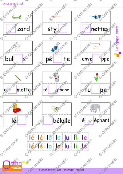 Page 3 de la fiche
