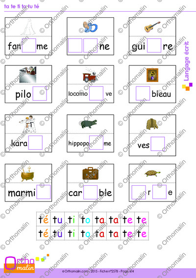 Page 4 de la fiche