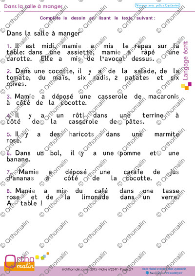 Page 3 de la fiche