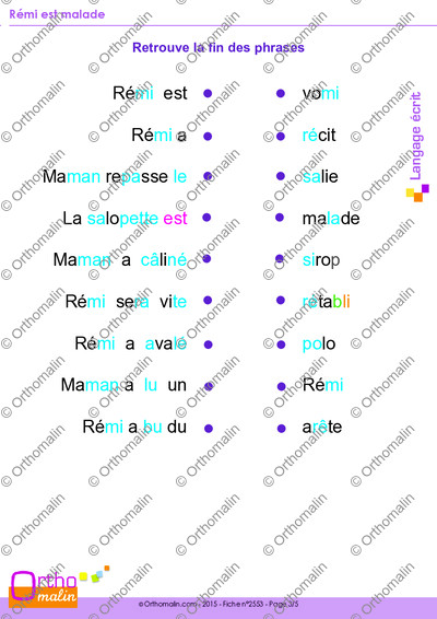 Page 3 de la fiche
