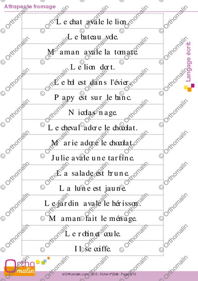Page 8 de la fiche