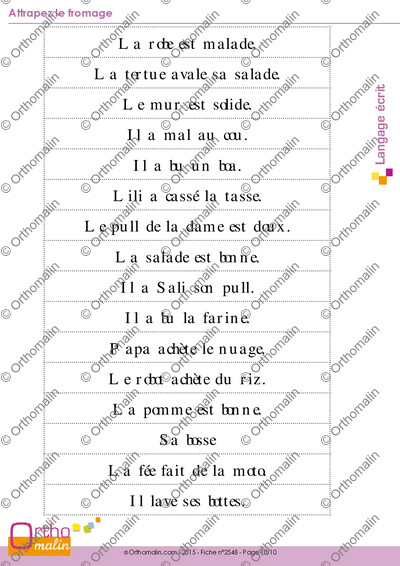 Page 10 de la fiche