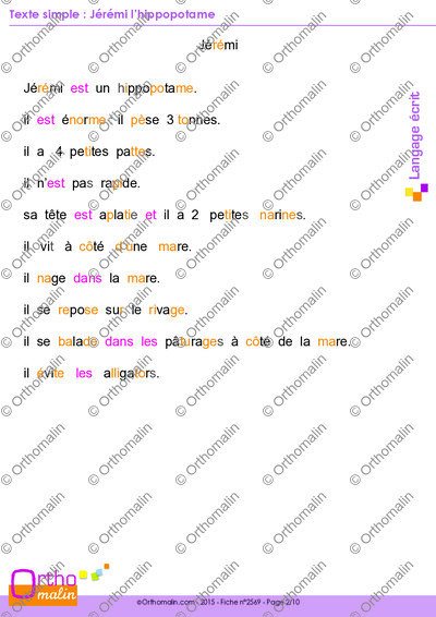 Page 2 de la fiche