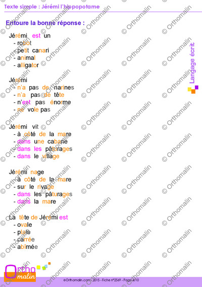 Page 4 de la fiche