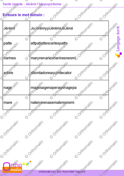 Page 6 de la fiche
