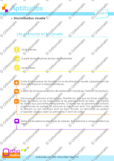 Page 1 de la fiche