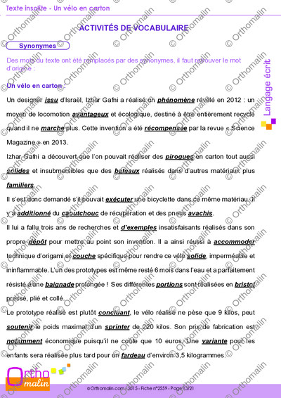 Page 13 de la fiche