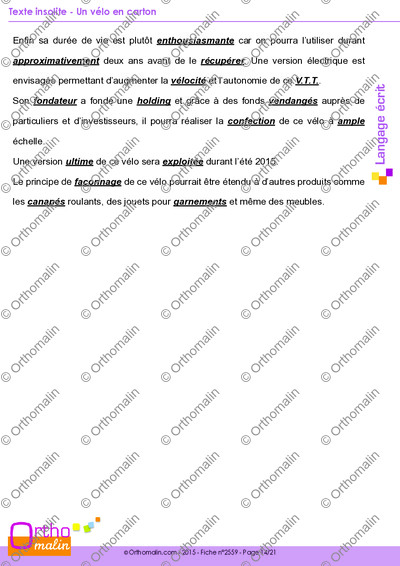 Page 14 de la fiche