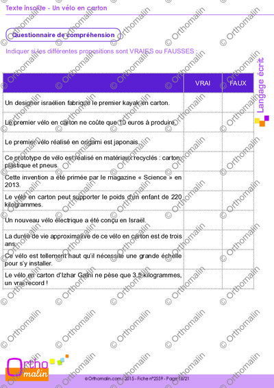 Page 18 de la fiche