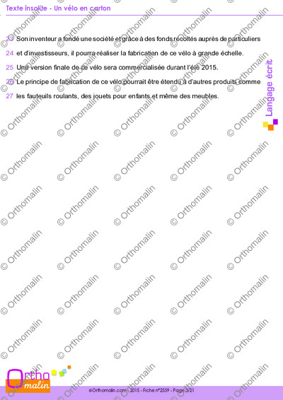 Page 3 de la fiche