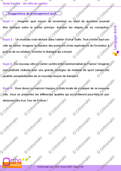 Page 21 de la fiche