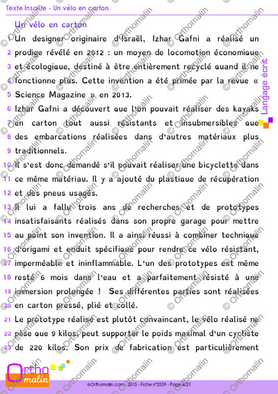 Page 4 de la fiche