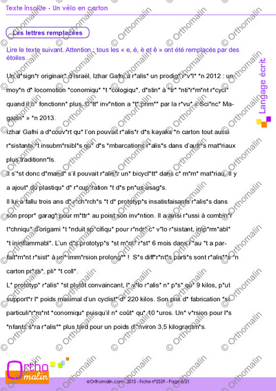Page 8 de la fiche