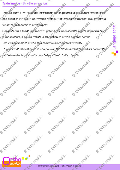 Page 9 de la fiche