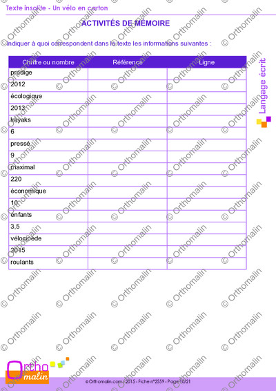 Page 10 de la fiche