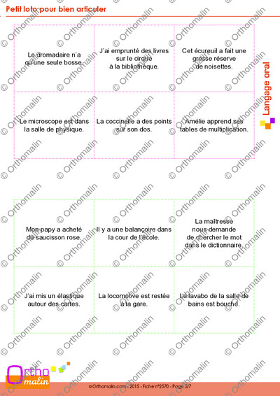 Page 5 de la fiche