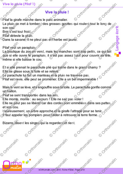 Page 2 de la fiche