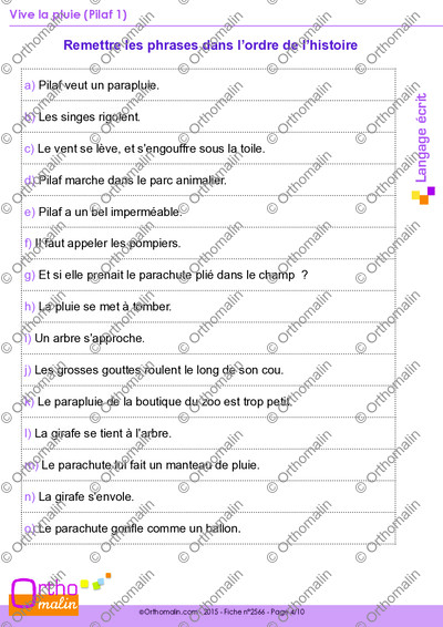 Page 4 de la fiche