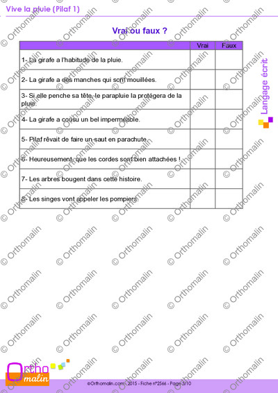 Page 5 de la fiche