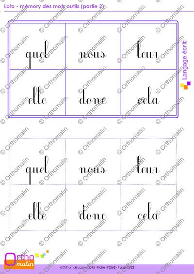Page 15 de la fiche