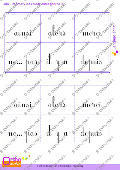 Page 21 de la fiche
