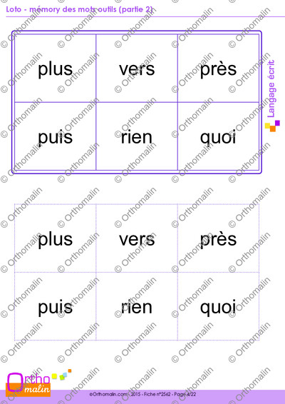 Page 4 de la fiche