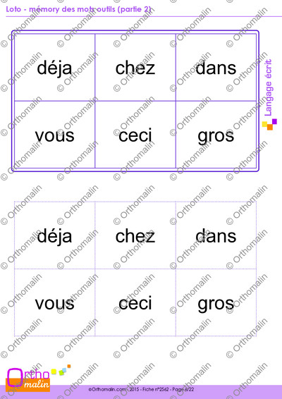 Page 6 de la fiche