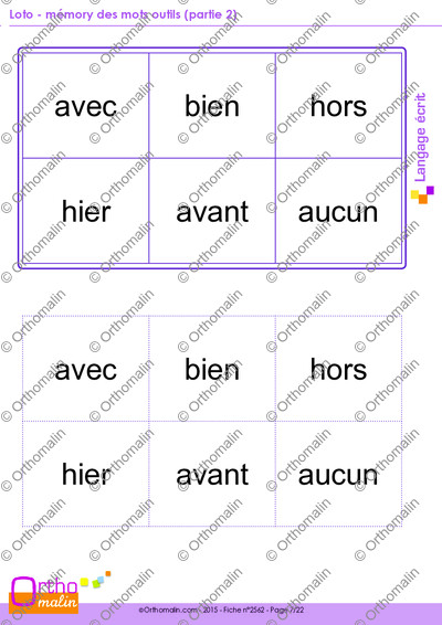Page 7 de la fiche