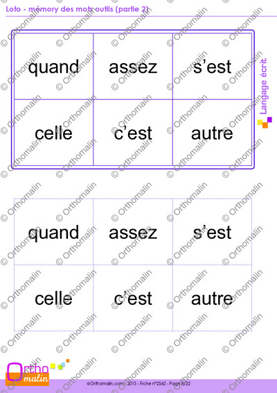 Page 8 de la fiche