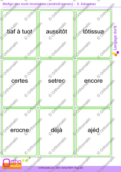 Page 5 de la fiche