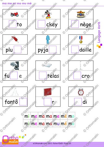 Page 2 de la fiche