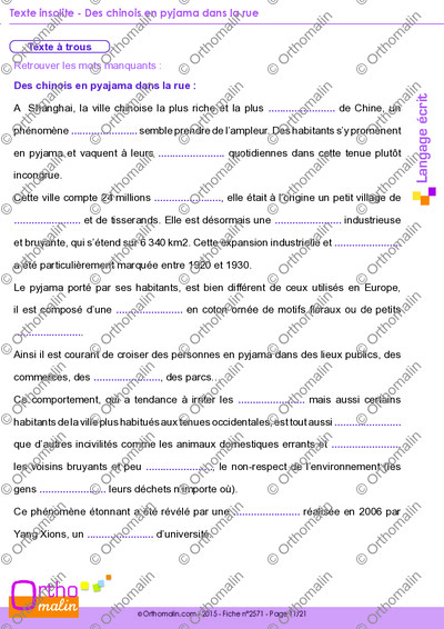 Page 11 de la fiche