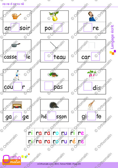 Page 3 de la fiche