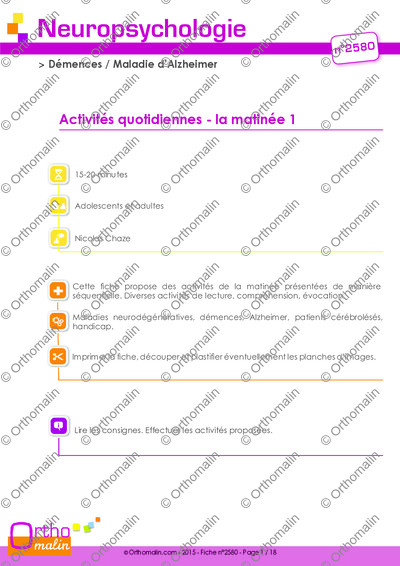 Page 1 de la fiche