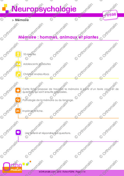 Page 1 de la fiche