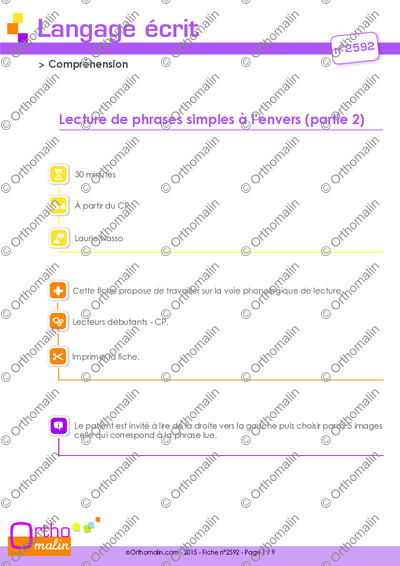 Page 1 de la fiche