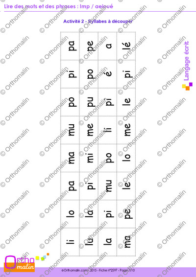 Page 7 de la fiche